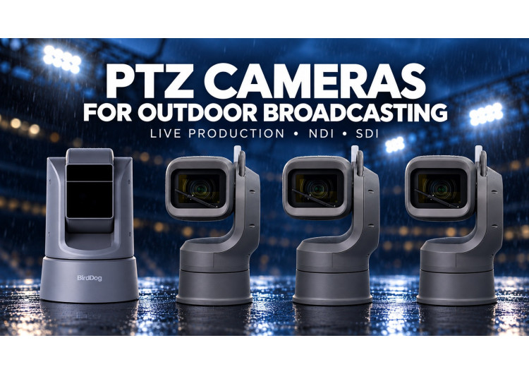 PTZ cameras for outdoor broadcasting.